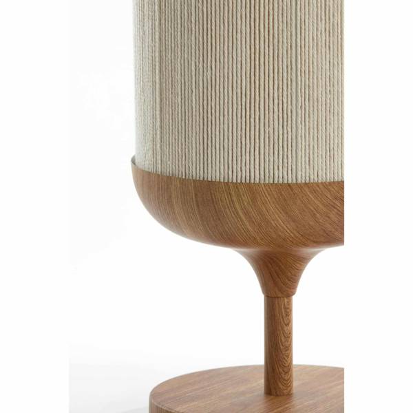 Tischleuchte Dania Beige - Cremeweiß
