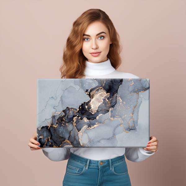 Image Sur Toile MARBRE Abstraction 30 x 20 x 20 cm