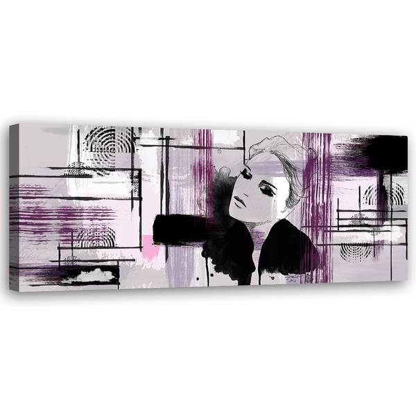 Wandbild frau abstraktion 90 x 30 cm