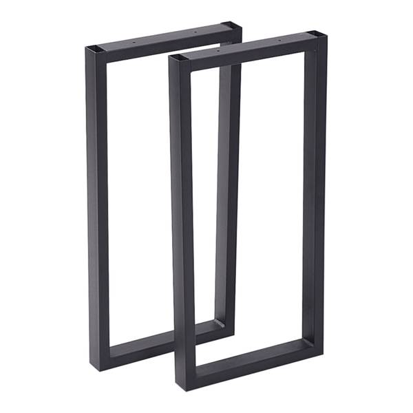 Tischgestell Møldrup Schwarz - Metall - 27 x 56 x 1 cm