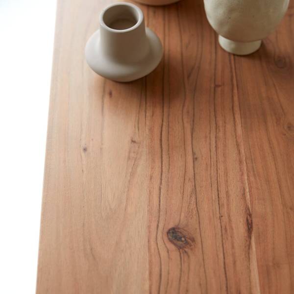 Konsolentisch Elie Beige - Akazie - 120 x 80 x 38 cm