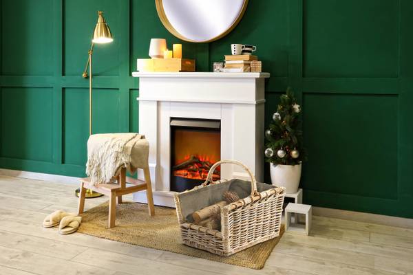 Kaminholzkorb FIREW 29242-33 Braun - Rattan - 38 x 33 x 50 cm