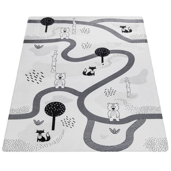 Kinderteppich Chicos 560 Weiß - Textil - 80 x 150 cm