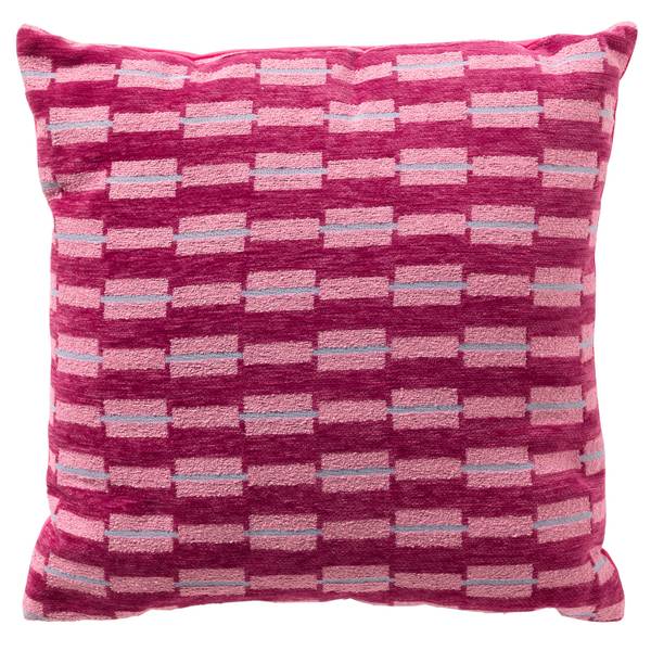 Kissenbezug Arabel Pink - Textil - 45 x 45 x 12 cm