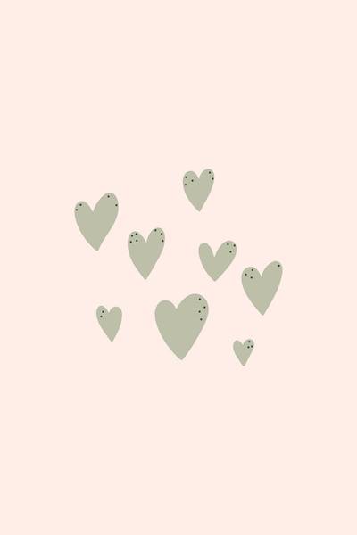 Leinwandbild Simple Hearts 80 x 120 cm