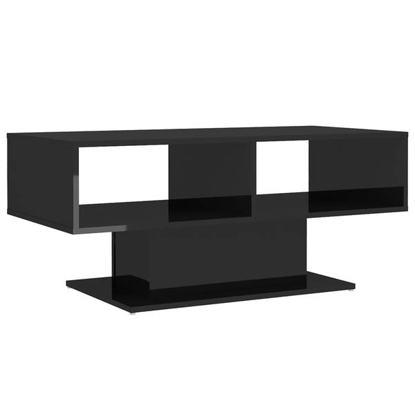 Table basse 3008009 Noir - Bois manufacturé - 50 x 45 x 104 cm