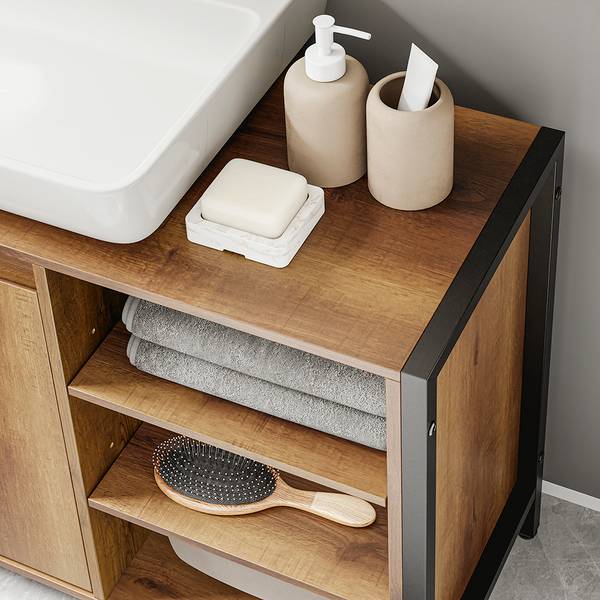 Produit BZR63-L-PF Marron - Bois manufacturé - 30 x 60 x 90 cm
