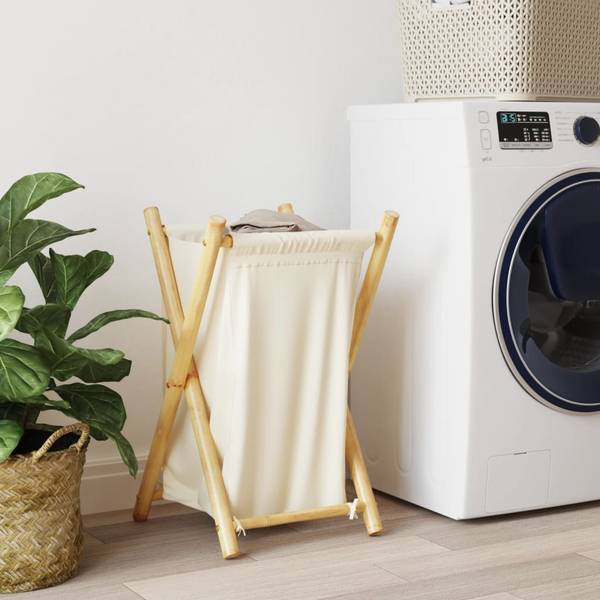 Wäschekorb 3037823 Braun - Bambus - 41 x 63 x 36 cm