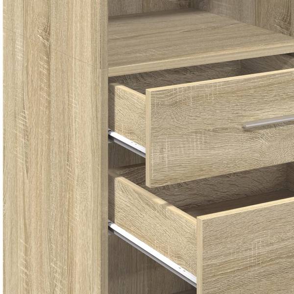 Highboard DE5100 Braun - Holzwerkstoff - 45 x 124 x 43 cm