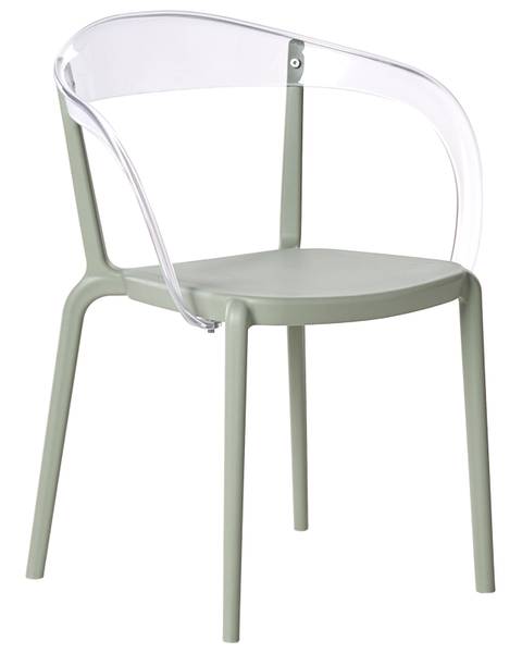 Chaise de jardin MALEVIZI Vert - Vert clair - Transparent