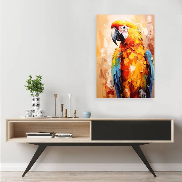 Wandbild Vögel 60 x 90 cm