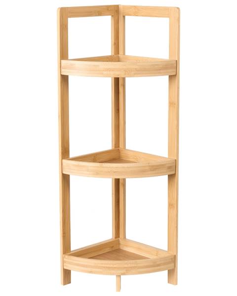Badezimmerregal ILLAMPU Braun - Bambus - 34 x 77 x 23 cm