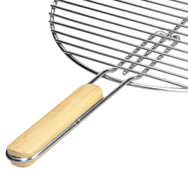 Runder Edelstahl Grillrost Ø 54.5 cm Silber - Samt - 55 x 1 x 55 cm