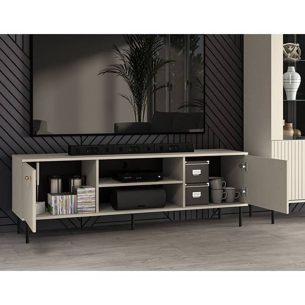 Lowboard SALOU-131-7 Beige - Holzwerkstoff - 160 x 53 x 40 cm
