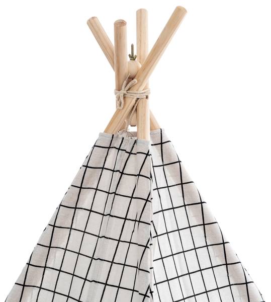 Spielzelt Esna Grau - Textil - 120 x 155 x 120 cm
