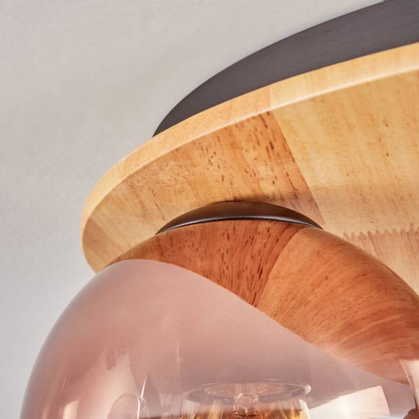 Deckenleuchte Cesaro Aluminium - Klarglas - 42 x 29 x 43 cm