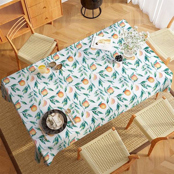 Tischdecke 139800-W2 Grün - Orange - Kunststoff - 130 x 1 x 180 cm