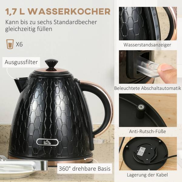 Kocher-Toaster 2er-Set 800-181V90BK kaufen