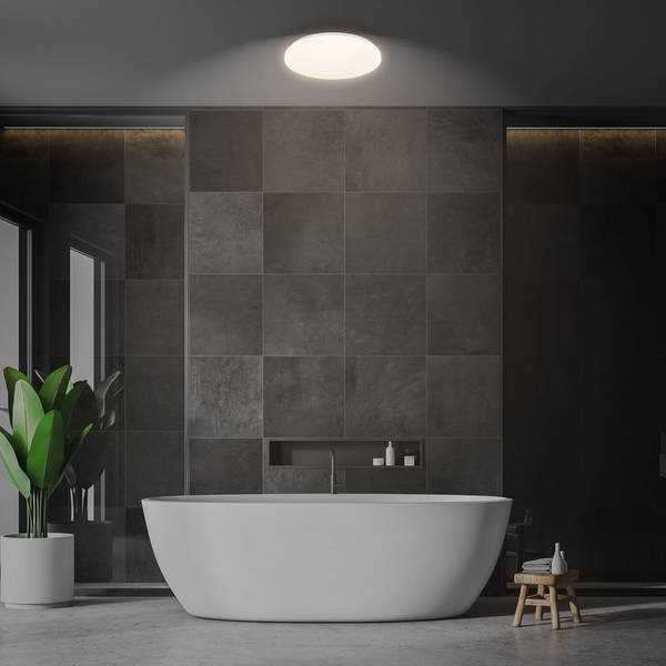 LED Deckenleuchte 3891016 Weiß - ABS - 27 x 7 x 27 cm