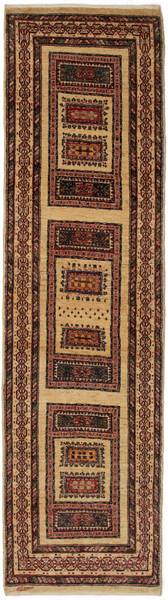 Tapis de couloir Kashkuli LXIV Beige - Laine - 77 x 1 x 291 cm