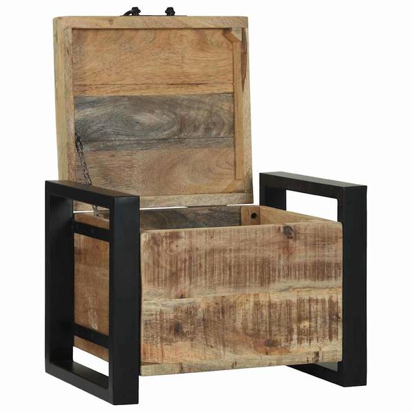 Aufbewahrungstruhe 3042643 Braun - Mango - 30 x 30 x 40 cm
