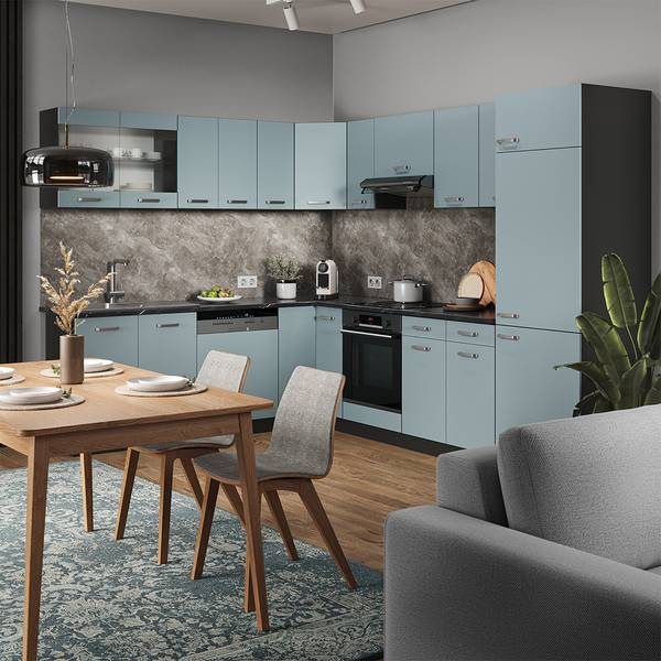 Küchenfront R-Line 40941 Blau - Holzwerkstoff - 37 x 59 x 2 cm