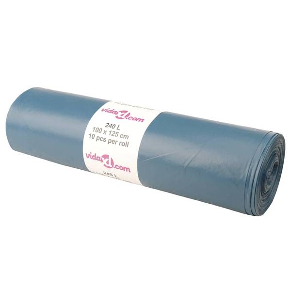 Müllsack 3032226 (10er Set) Blau - Polyethylen - 100 x 125 x 1 cm