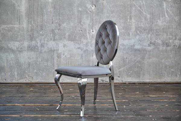 Esszimmerstuhl LINDA Velvet Grau