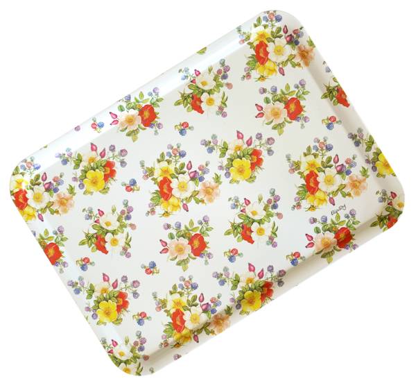 Tablett Wildrosen 37 x 50 cm
