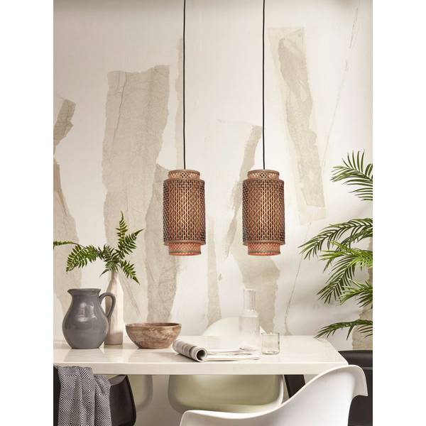 Suspension Bhutan 9 x 9 cm - Abat-jour diamètre : 25 cm