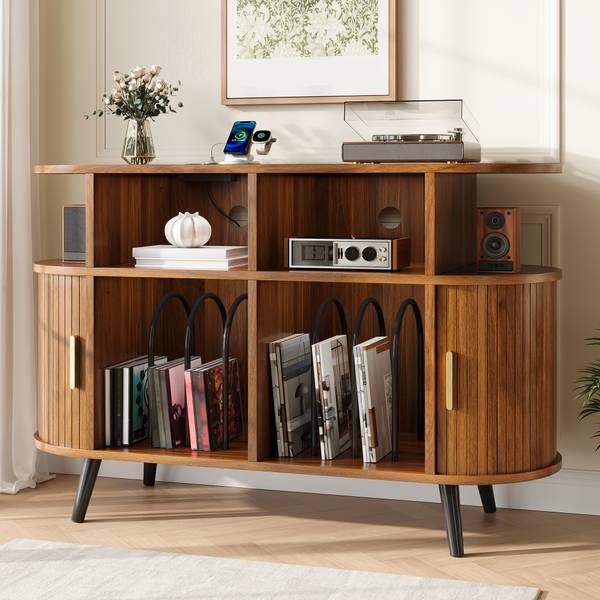 Sideboard Philotes Ⅲ Braun - Holzwerkstoff - 110 x 76 x 40 cm