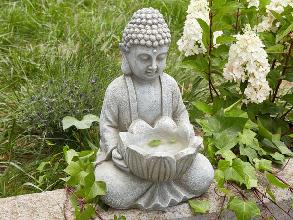 Statue de jardin MONTCEL Gris - Métal - 27 x 44 x 23 cm