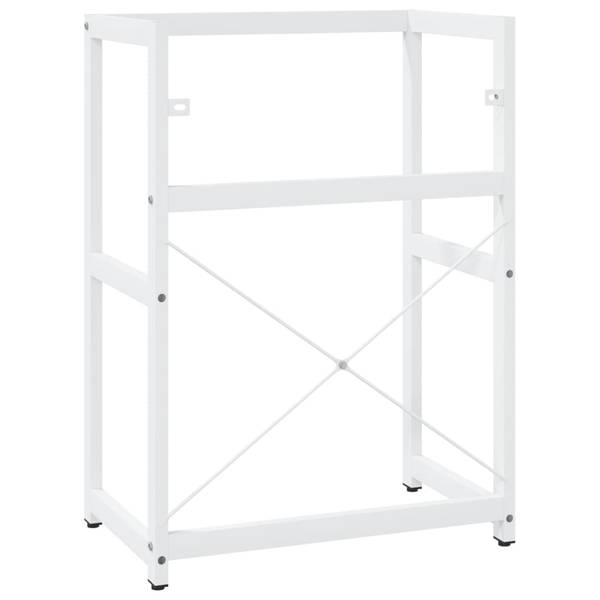 Waschbeckenunterschrank AW589 Weiß - Metall - 38 x 83 x 59 cm