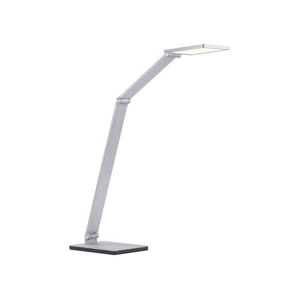 LED Tischleuchte Q-HANNES Smart Home Grau - Aluminium - 12 x 76 x 39 cm