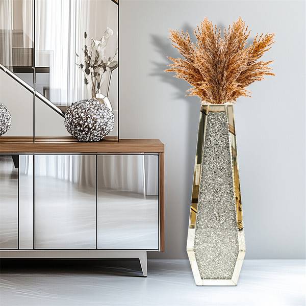 Vaas XM1718 zilver - spiegelglas - 16 x 68 x 11 cm