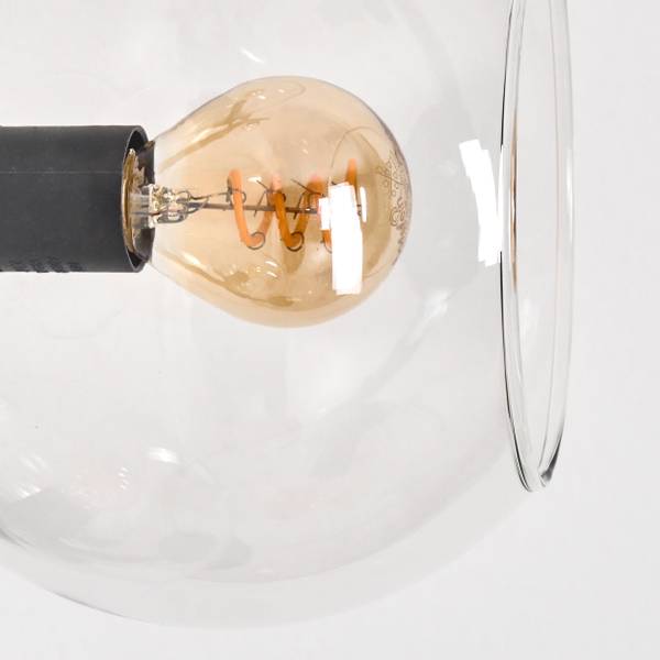 Stehlampe Cesaro Aluminium - Klarglas - 17 x 160 x 83 cm
