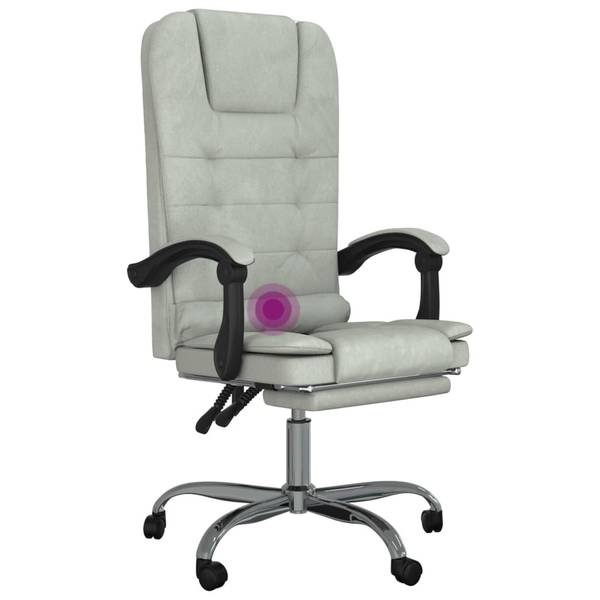Massage-Bürostuhl 3016190 349664 Grau - Polyester - 56 x 122 x 63 cm