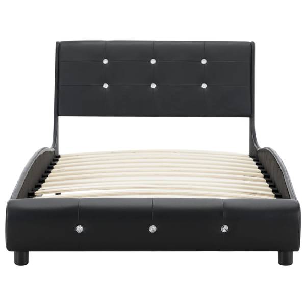 Bettgestell 297816 Schwarz - Stahl - 95 x 70 x 223 cm