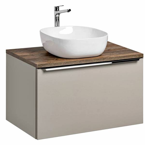 Waschtisch PUEBLA-56-106 Beige - Holzwerkstoff - 80 x 64 x 46 cm