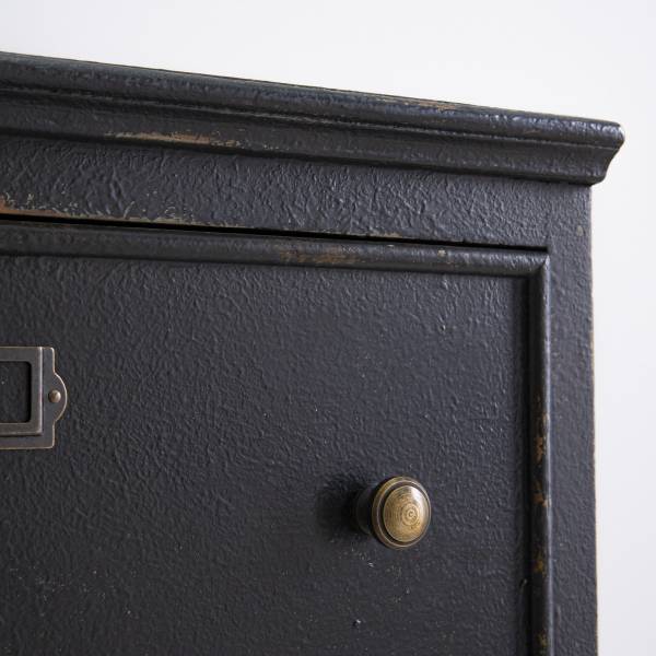 Sideboard AMSTERDAM Schwarz - Massivholz - 200 x 80 x 50 cm