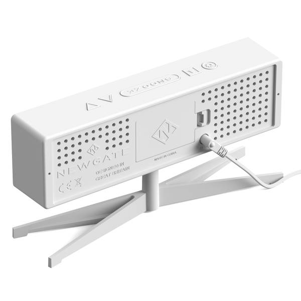 LCD-Wecker Supergenius Weiß