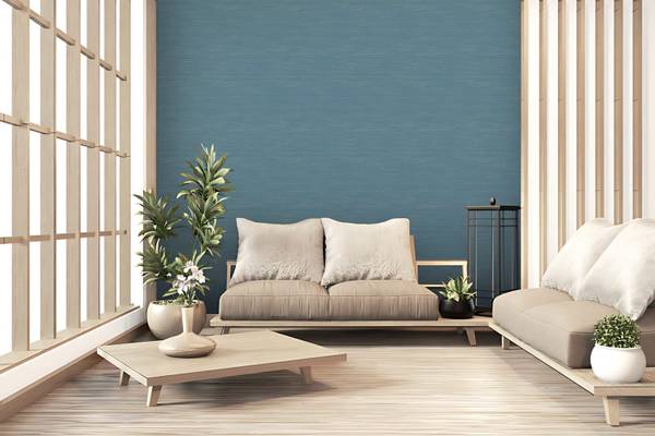 Vliestapete 378576-GU Blau - Kunststoff - 53 x 1 x 1005 cm