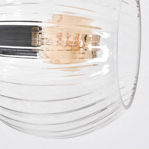 Stehlampe Cesaro Aluminium - Klarglas - 17 x 160 x 83 cm