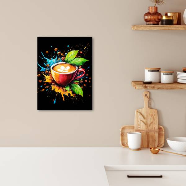 TABLEAU SUR TOILE Café 30 x 40 cm
