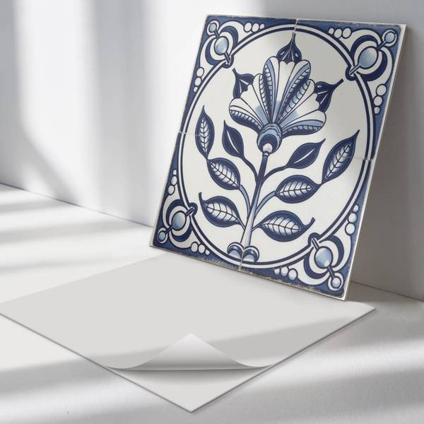 Fliesen Dekorativer Flor 4er Set 50 x 50 cm