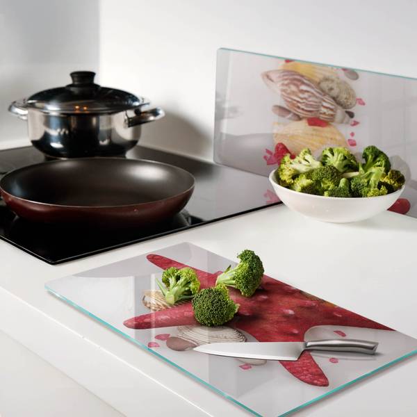 Snijplank Schelp 2-dlg Diepte: 30 cm