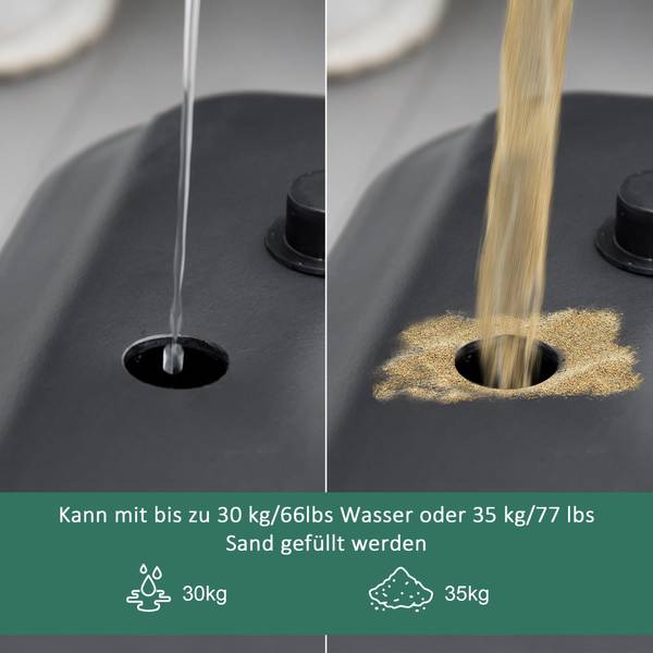Basketballkorb CO397 Schwarz - Metall - 49 x 250 x 131 cm