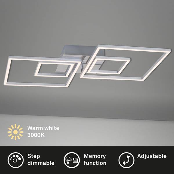LED-Deckenleuchte  Frame Polycarbonat / Stahl - 1-flammig
