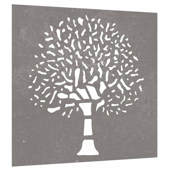 Garten Wanddekoration 824502 Braun - Stahl - 55 x 1 x 55 cm