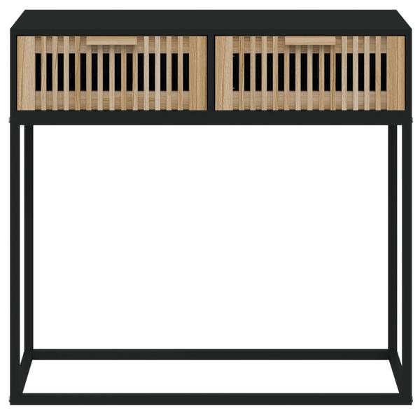 Konsolentisch 3028371 Schwarz - Holzwerkstoff - 80 x 75 x 30 cm